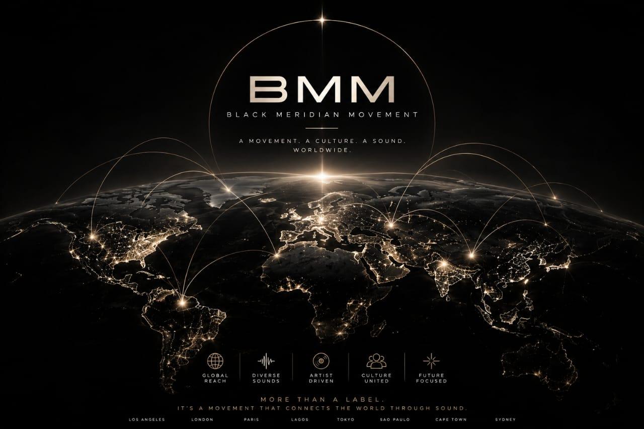 Black Meridian Movement: a global network of cities connected by light across the night side of Earth